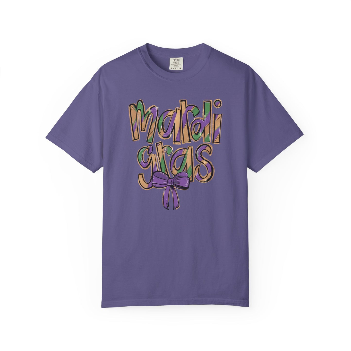 Mardi Gras T-Shirt with Bow Detail