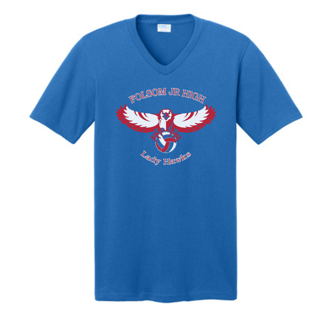 FJH Lady Hawks Volleyball V-Neck Tee
