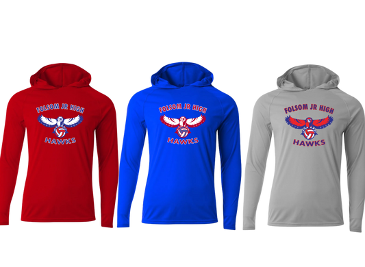 FJH Volleyball Long Sleeve Performance Hoodie - Adult & Youth