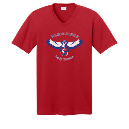 FJH Lady Hawks Volleyball V-Neck Tee