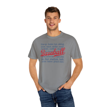 Baseball Unisex Garment-Dyed T-Shirt - Perfect for Fans & Players
