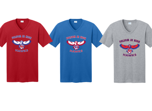 FJH Hawks Volleyball V-Neck Tee