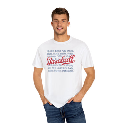 Baseball Unisex Garment-Dyed T-Shirt - Perfect for Fans & Players