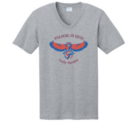 FJH Lady Hawks Volleyball V-Neck Tee