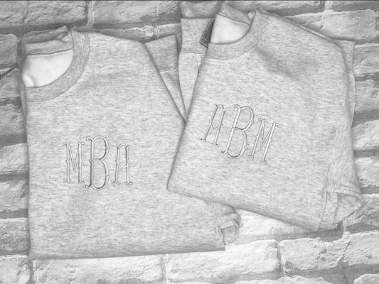 Embroidered Initial Sweatshirt