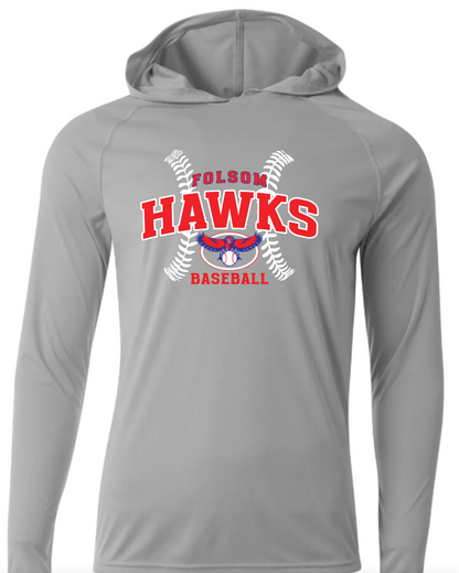 FJH Baseball Long Sleeve Performance Hoodie - Adult & Youth