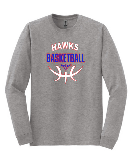 Hawks Basketball Long Sleeve Tee