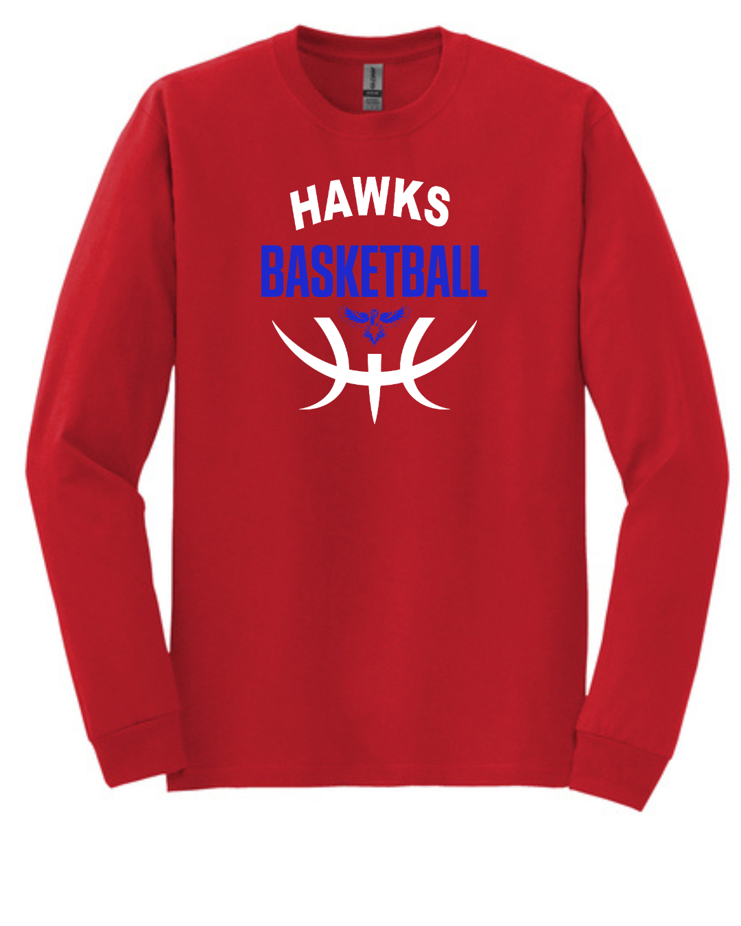 Hawks Basketball Long Sleeve Tee
