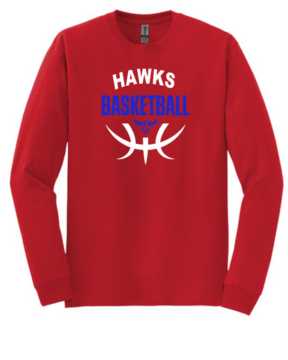 Hawks Basketball Long Sleeve Tee