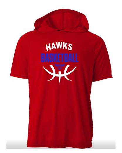 Hawks Short Sleeve Performance Hoodie