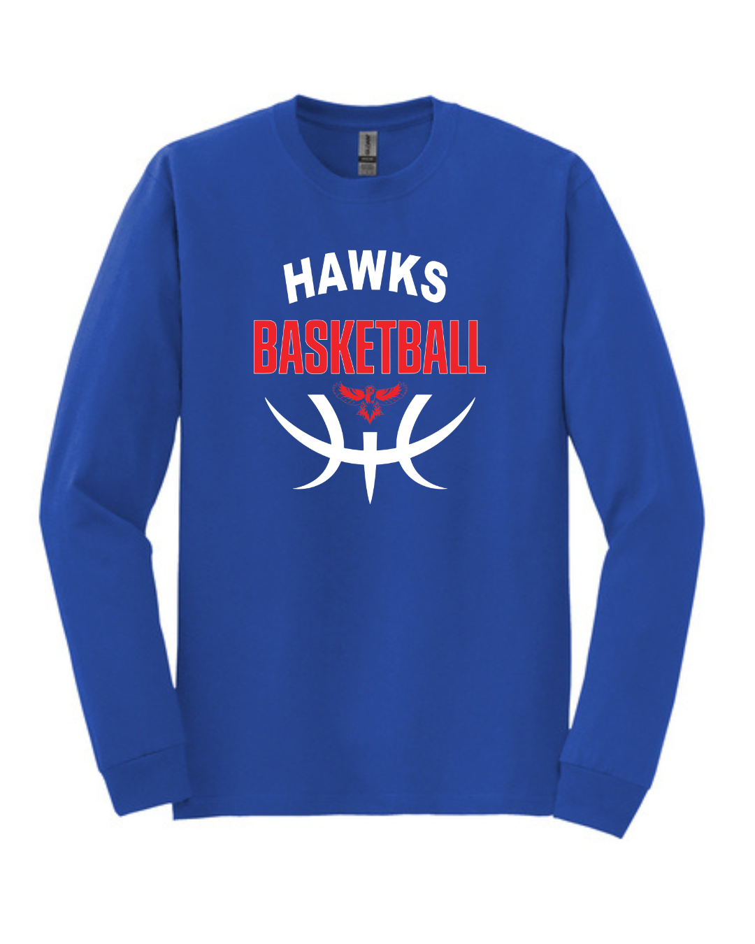 Hawks Basketball Long Sleeve Tee