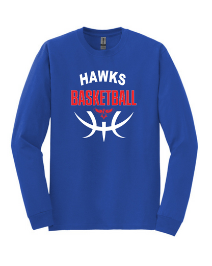 Hawks Basketball Long Sleeve Tee