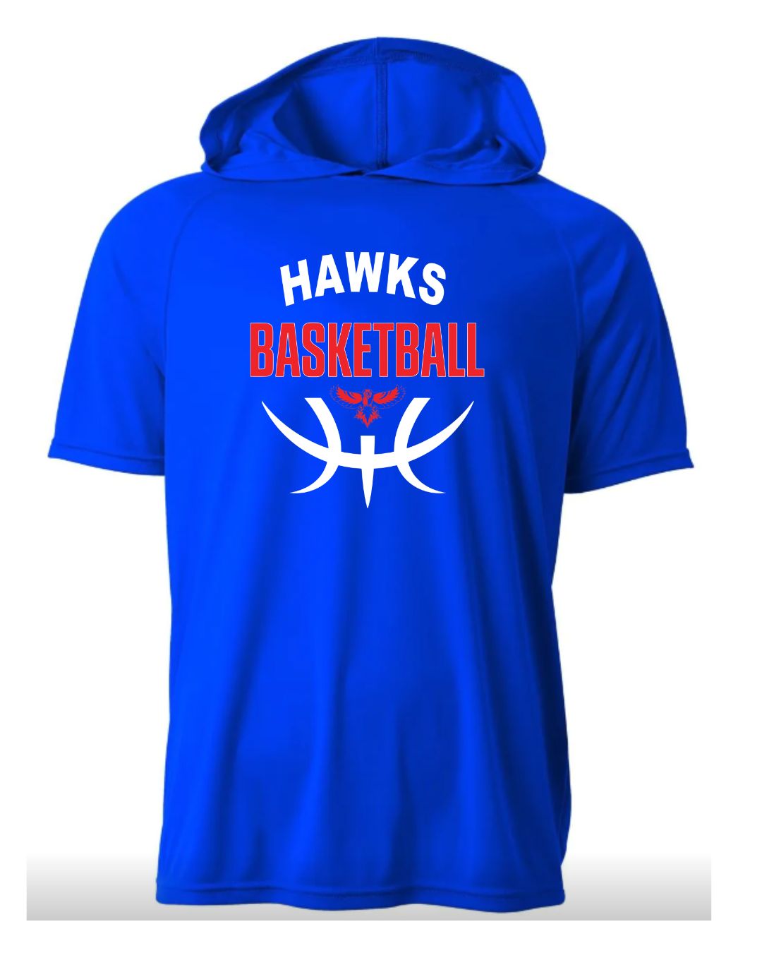 Hawks Short Sleeve Performance Hoodie