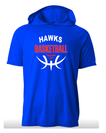 Hawks Short Sleeve Performance Hoodie