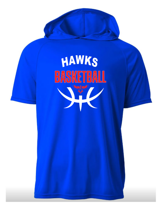 Hawks Short Sleeve Performance Hoodie