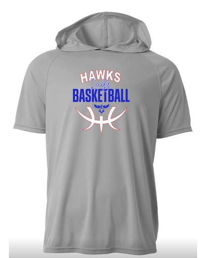 Lady Hawks Short Sleeve Performance Hoodie
