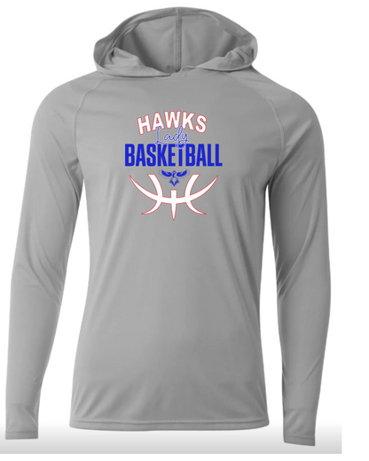 LADY Hawks Basketball Long Sleeve Performance Hoodie - Adult & Youth