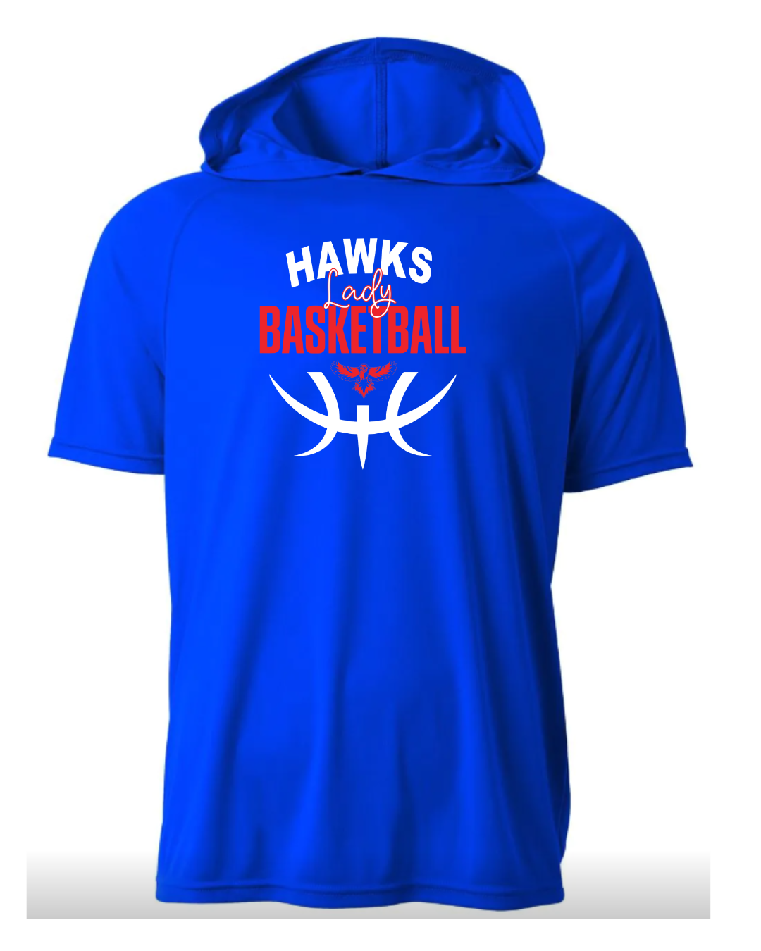 Lady Hawks Short Sleeve Performance Hoodie