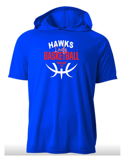 Lady Hawks Short Sleeve Performance Hoodie
